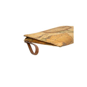 Beige Cotton Clutch Bag