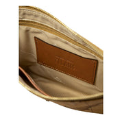 Beige Cotton Clutch Bag