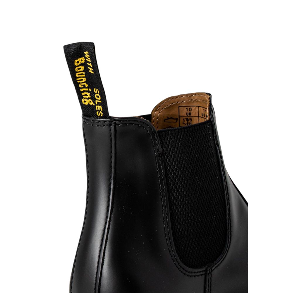 Black Polyester Chelsea Boots