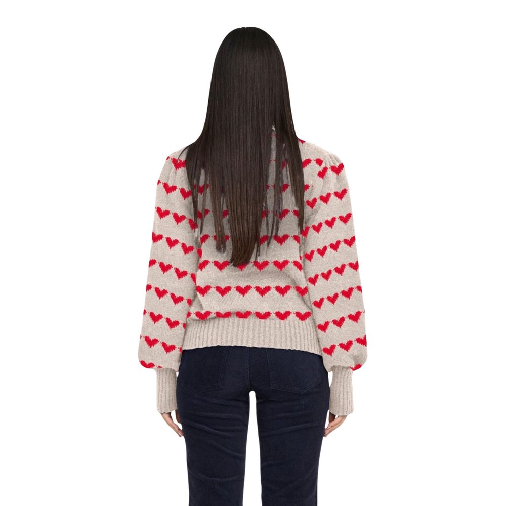 Beige Polyester Sweatshirt