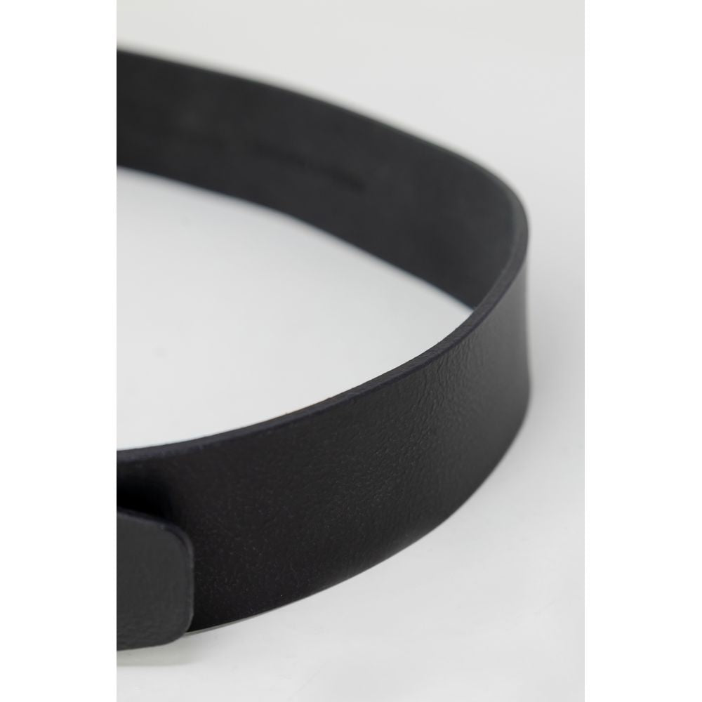 Black Leather Regular Belt