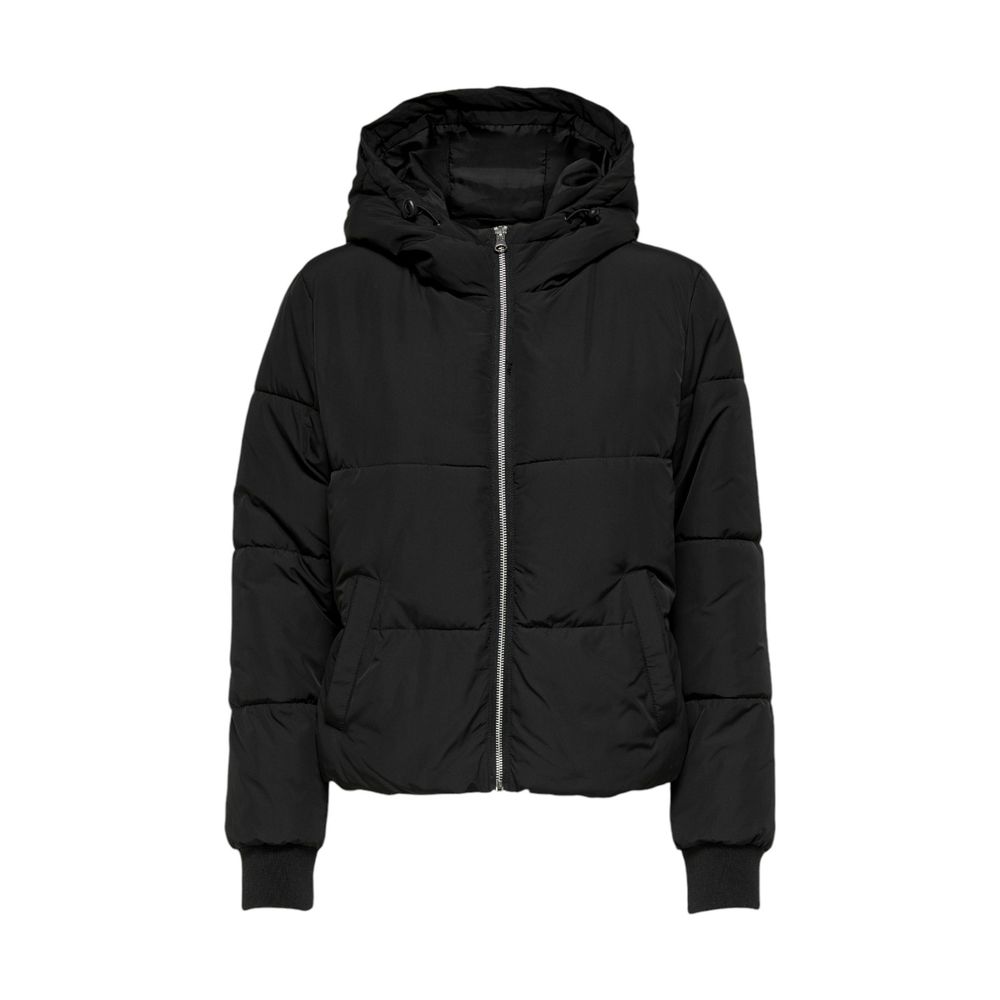 Black Polyester Shell Jacket
