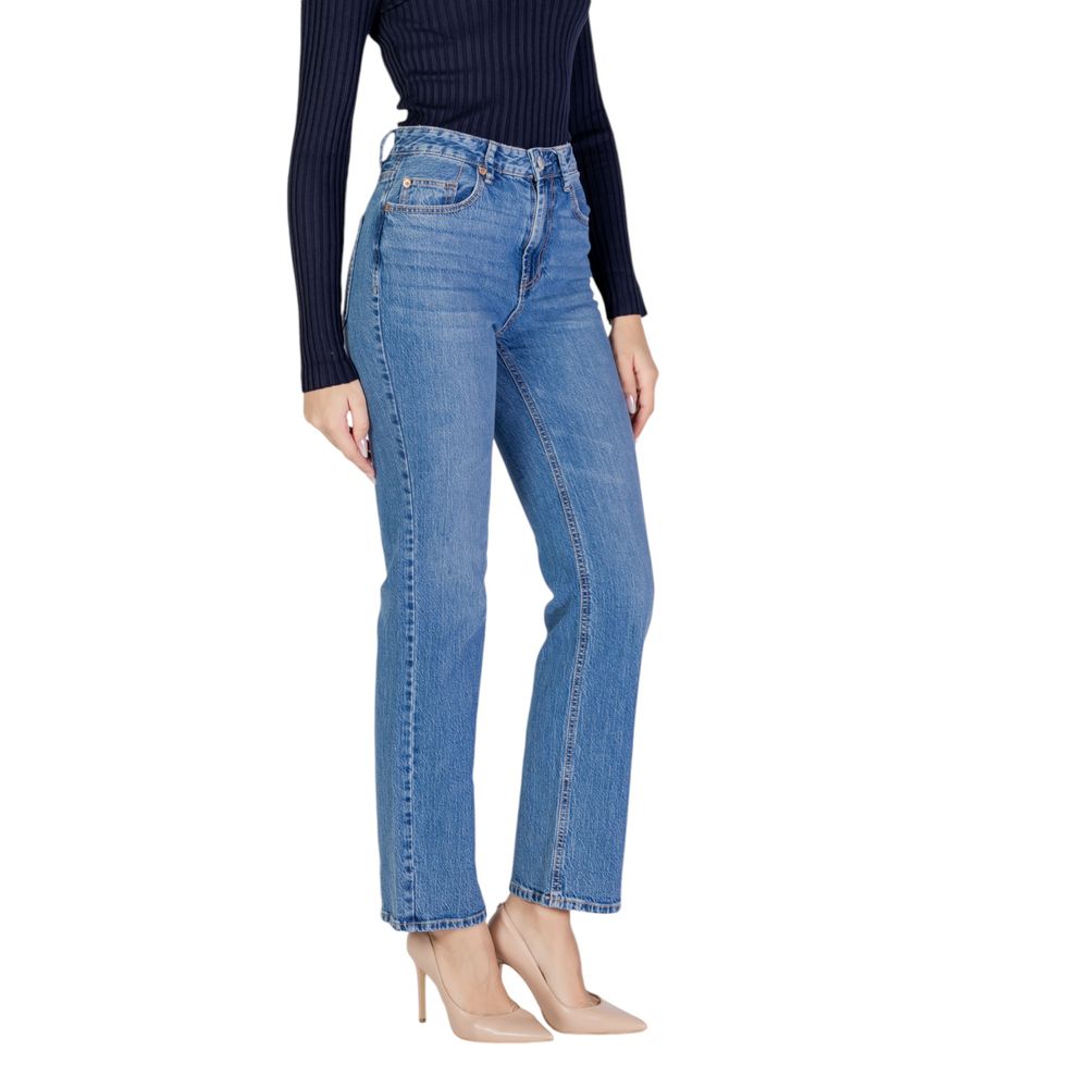 Light Blue Cotton Mom Jeans