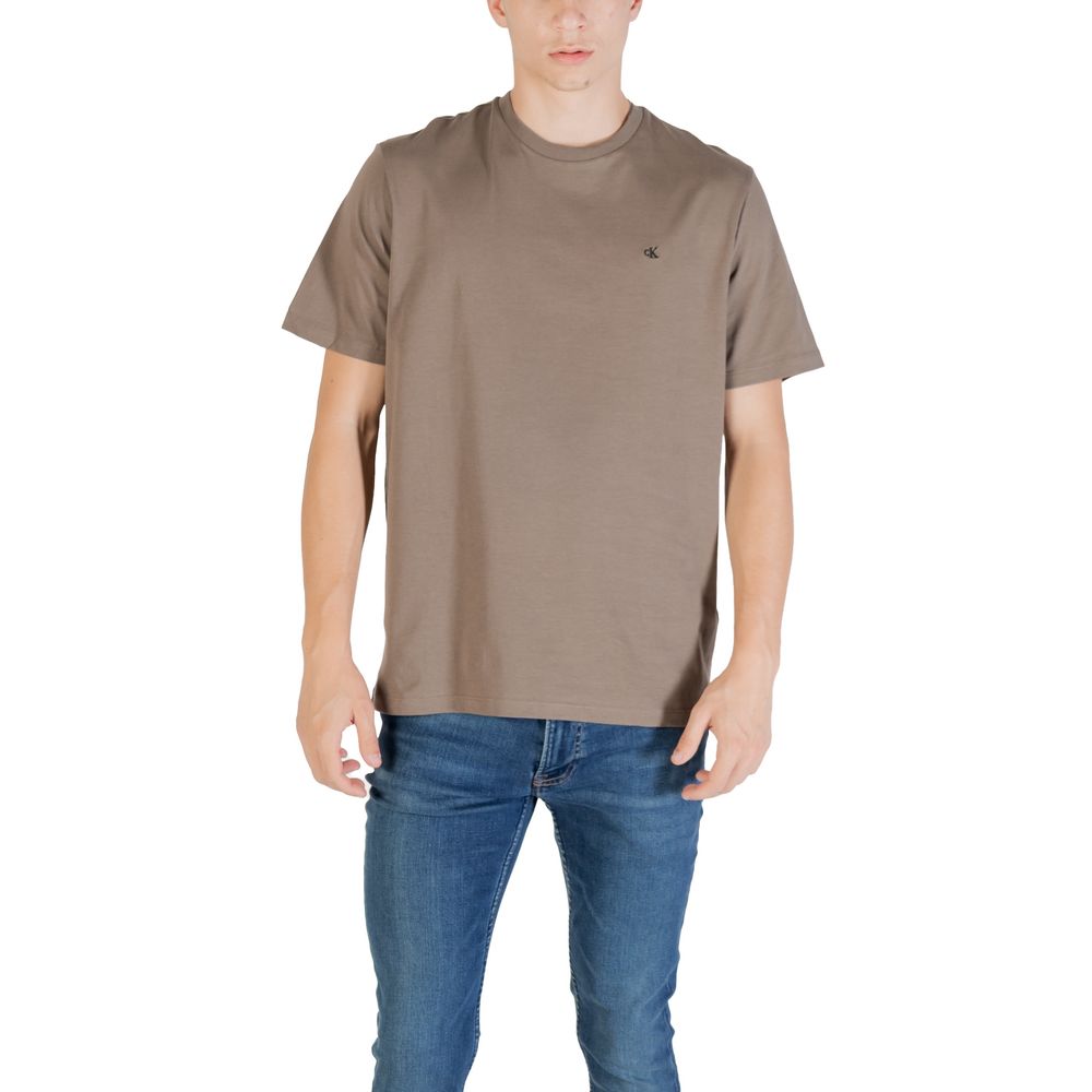Brown Cotton T-Shirt