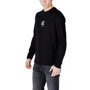 Black Cotton Long Sleeve T-Shirt