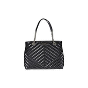 Black Polyester Handbag