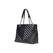 Black Polyester Handbag