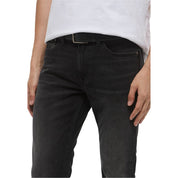 Black Cotton Skinny Jeans