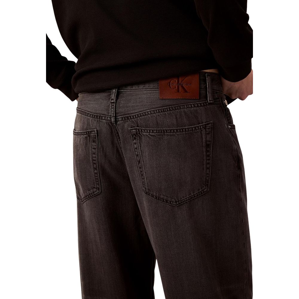 Black Lyocell Relaxed Fit Jeans