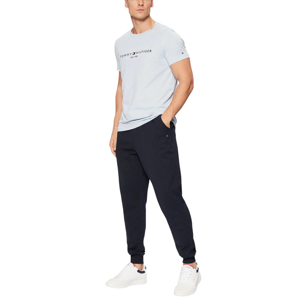 Blue Cotton Joggers (Workout Pants)