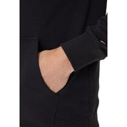 Black Recycled Cotton Hoodie