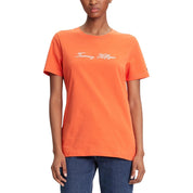 Orange Recycled Cotton T-Shirt