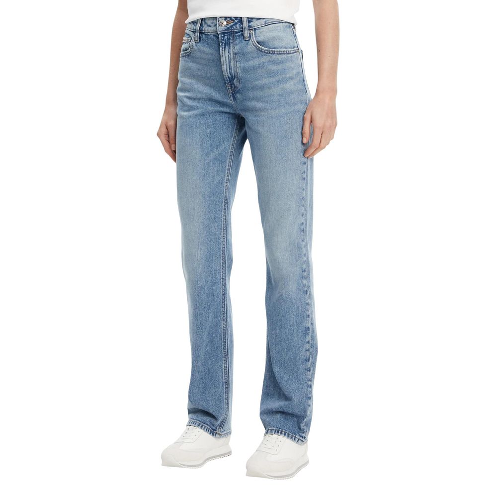 Blue Recycled Cotton Mom Jeans