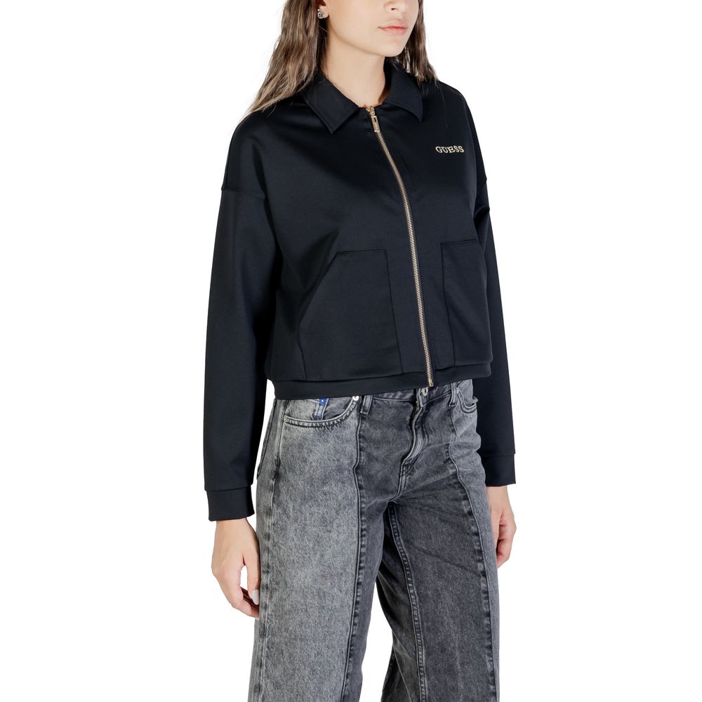 Black Polyamide Sweatshirt