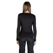 Black Cotton Long Sleeve T-Shirt