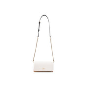 Beige Polyethylene Clutch Bag