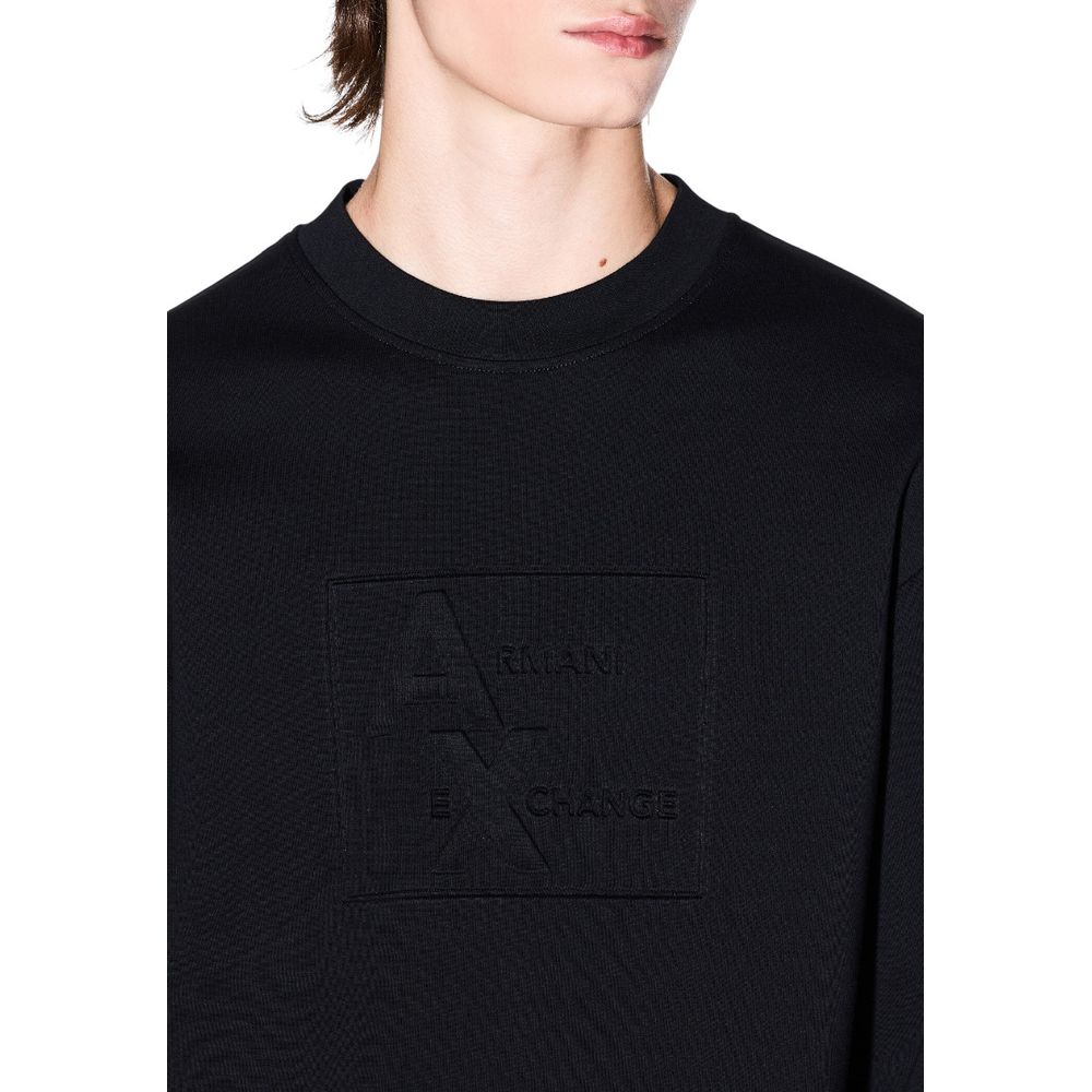 Black Cotton Sweatshirt