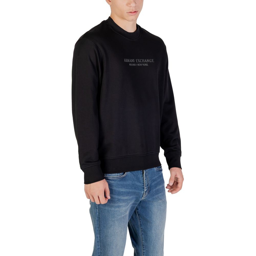 Black Cotton Sweatshirt