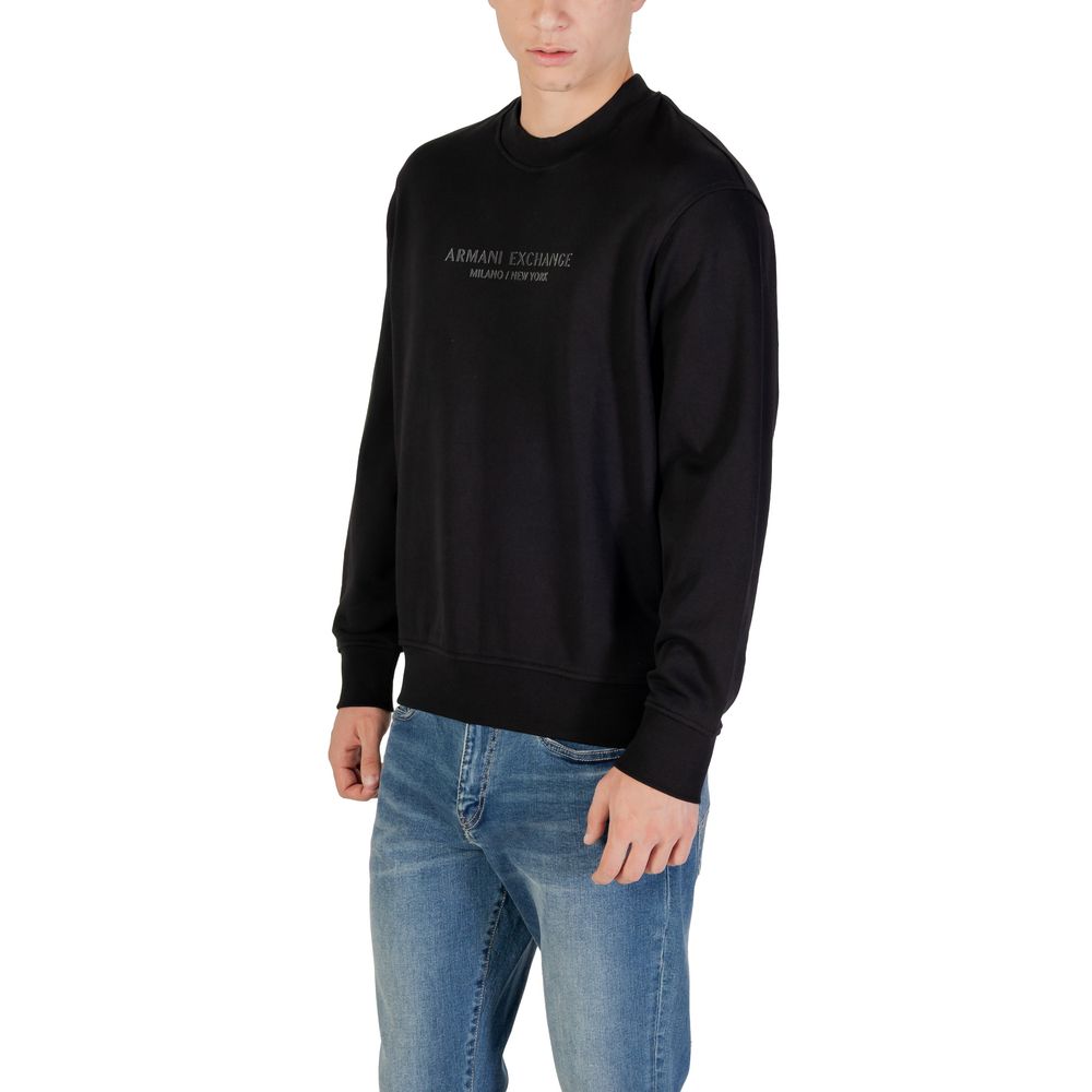 Black Cotton Sweatshirt