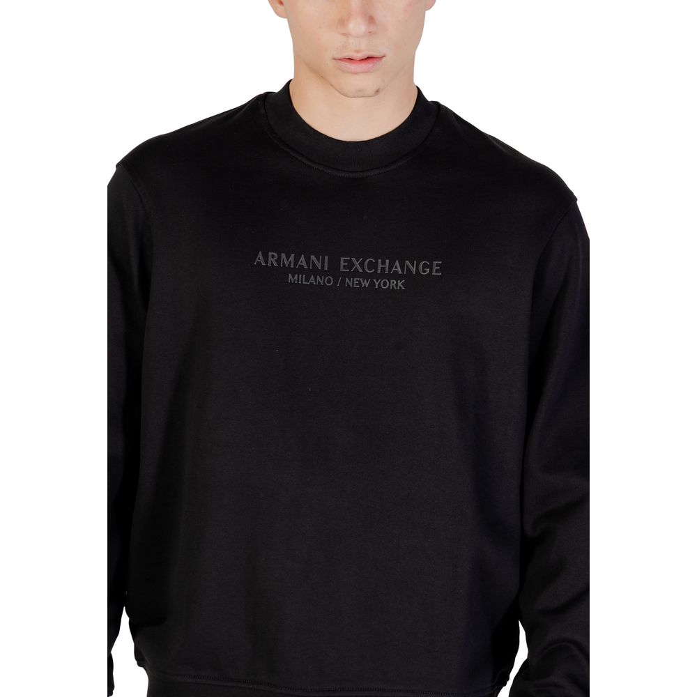 Black Cotton Sweatshirt