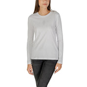 White Cotton Long Sleeve T-Shirt