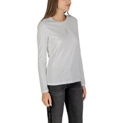 White Cotton Long Sleeve T-Shirt