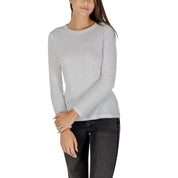 White Cotton Long Sleeve T-Shirt
