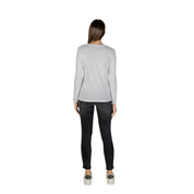 White Cotton Long Sleeve T-Shirt