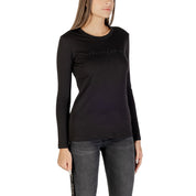 Black Cotton Long Sleeve T-Shirt