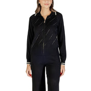 Black And White Viscose Cardigan