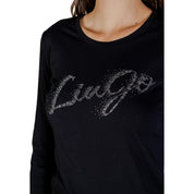 Black Cotton Long Sleeve T-Shirt
