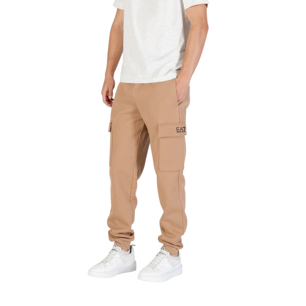 Beige Cotton Joggers (Workout Pants)