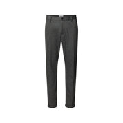 Gray Polyester Skinny Pants