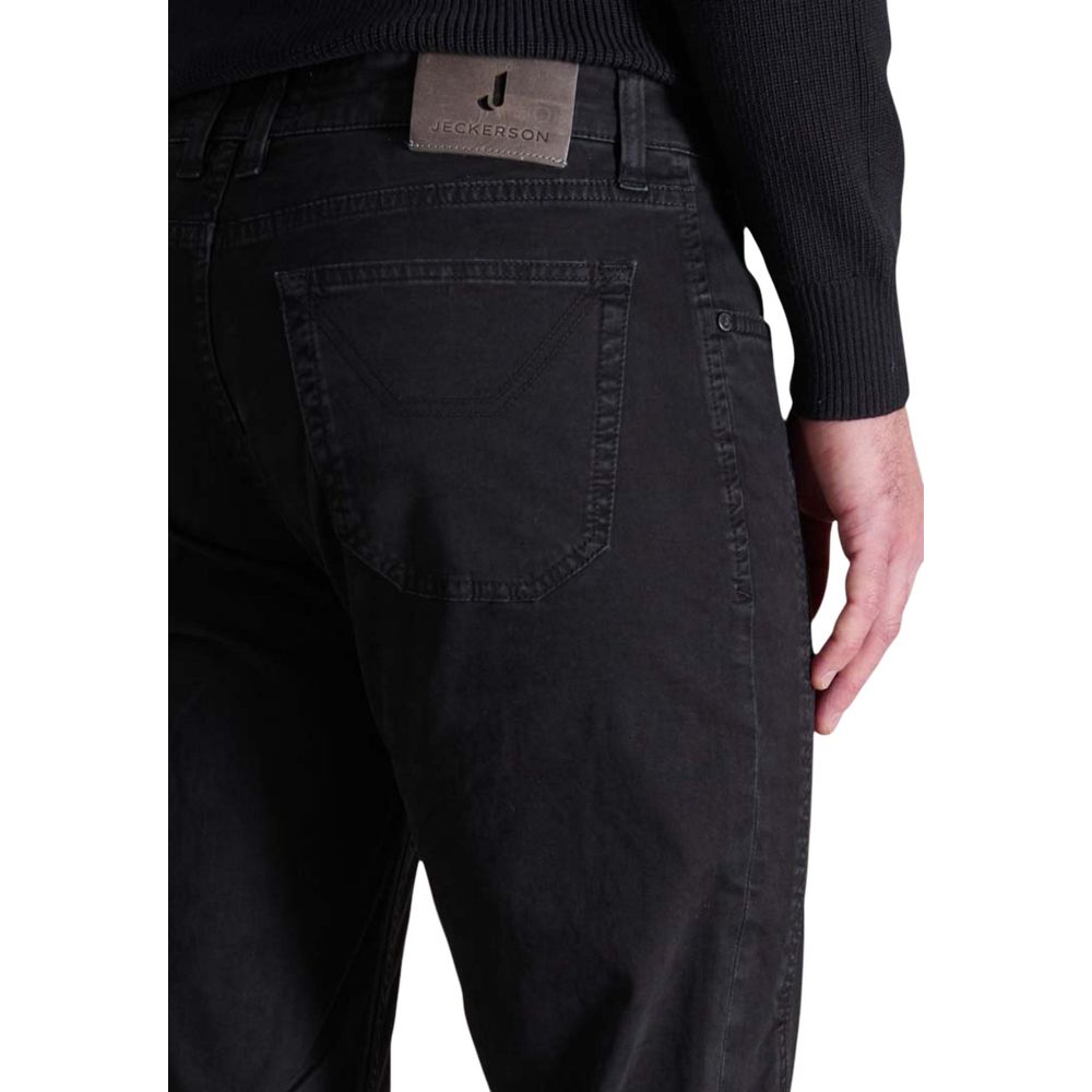 Black Cotton Skinny Pants