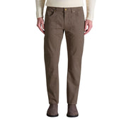 Brown Cotton Skinny Pants