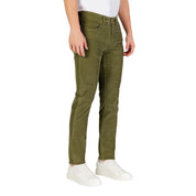 Green Cotton Skinny Jeans