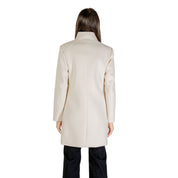 Cream Polyester Coat
