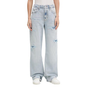 Light Blue Recycled Cotton Mom Jeans