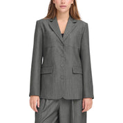 Gray Polyester Blazer