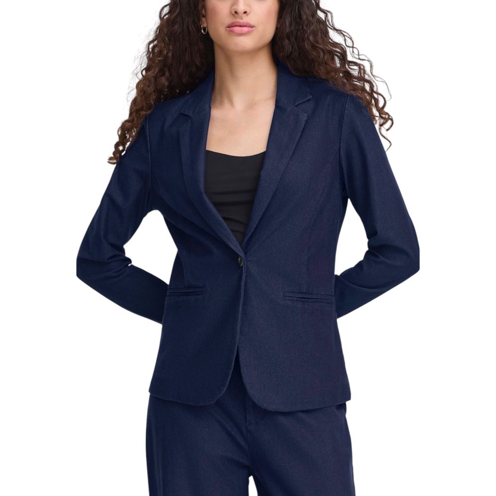 Blue Cotton Blazer