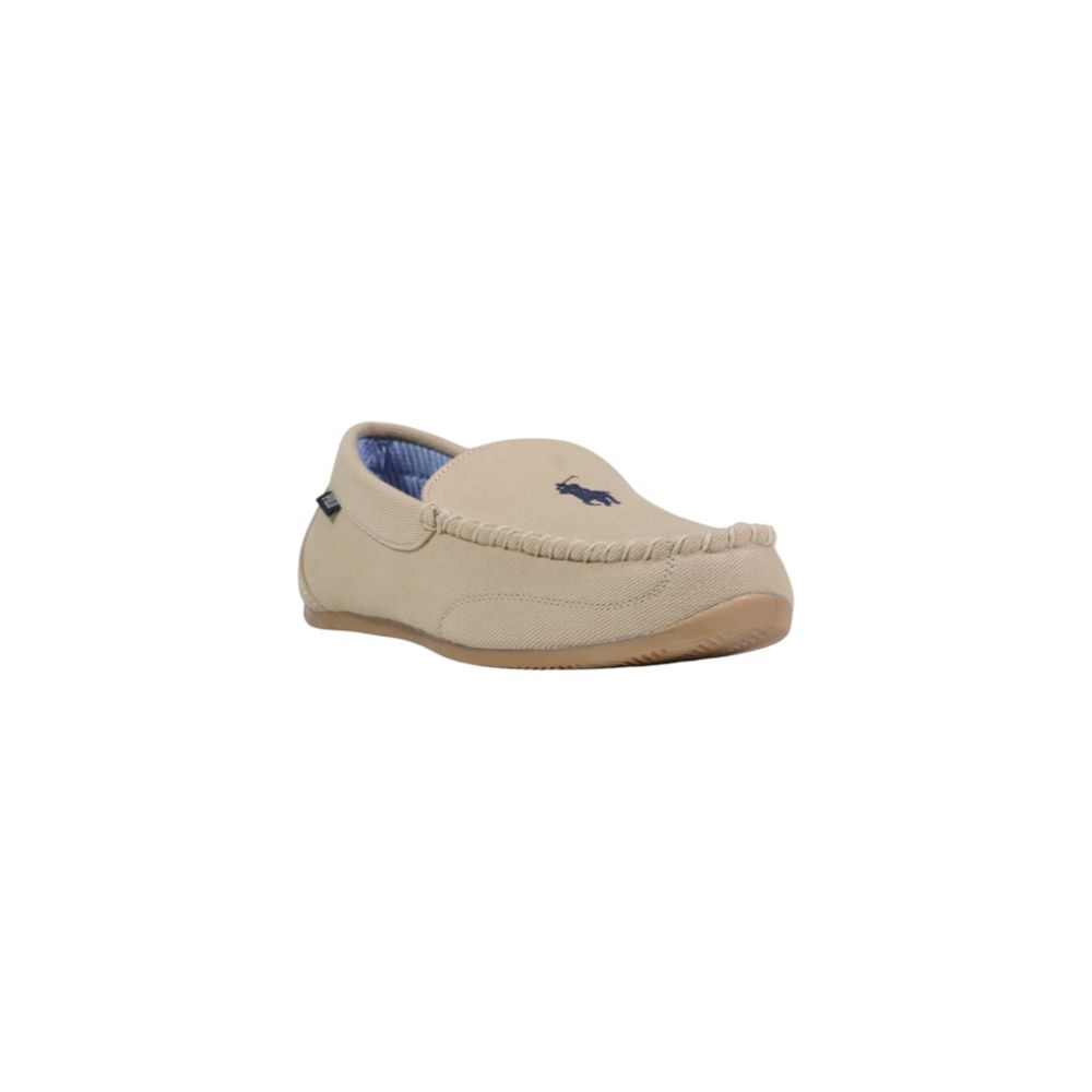 Beige Textile Slippers