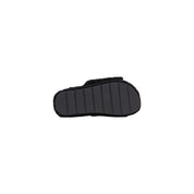 Black Textile Slippers