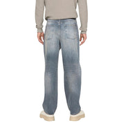 Blue Recycled Cotton Relaxed Fit Jeans