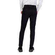 Black Cotton Skinny Pants