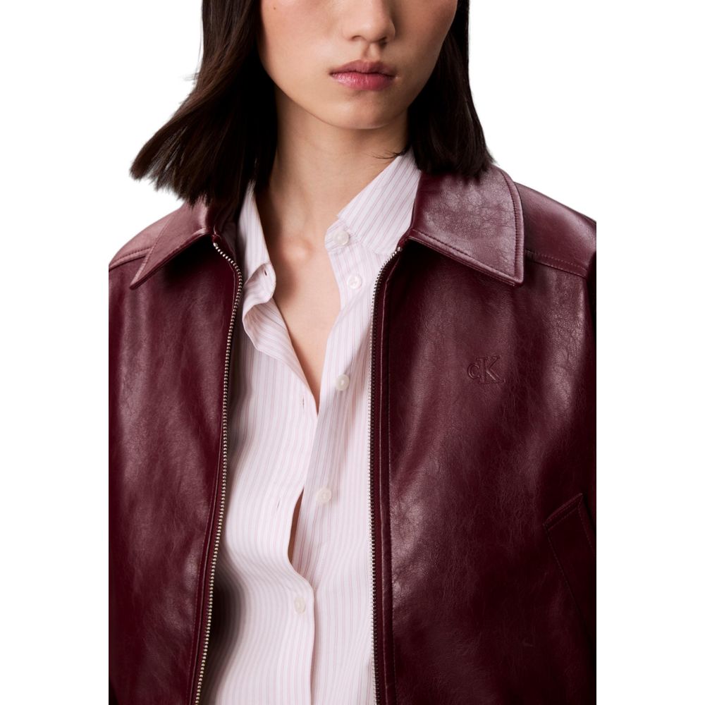 Bordeaux Leather Jacket