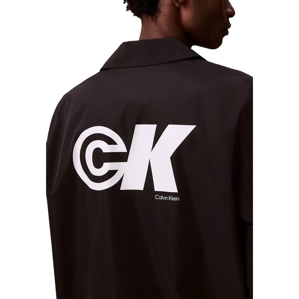 Black Polyester Shell Jacket