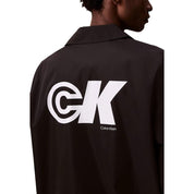 Black Polyester Shell Jacket