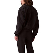 Black Recycled Polyester Bomber