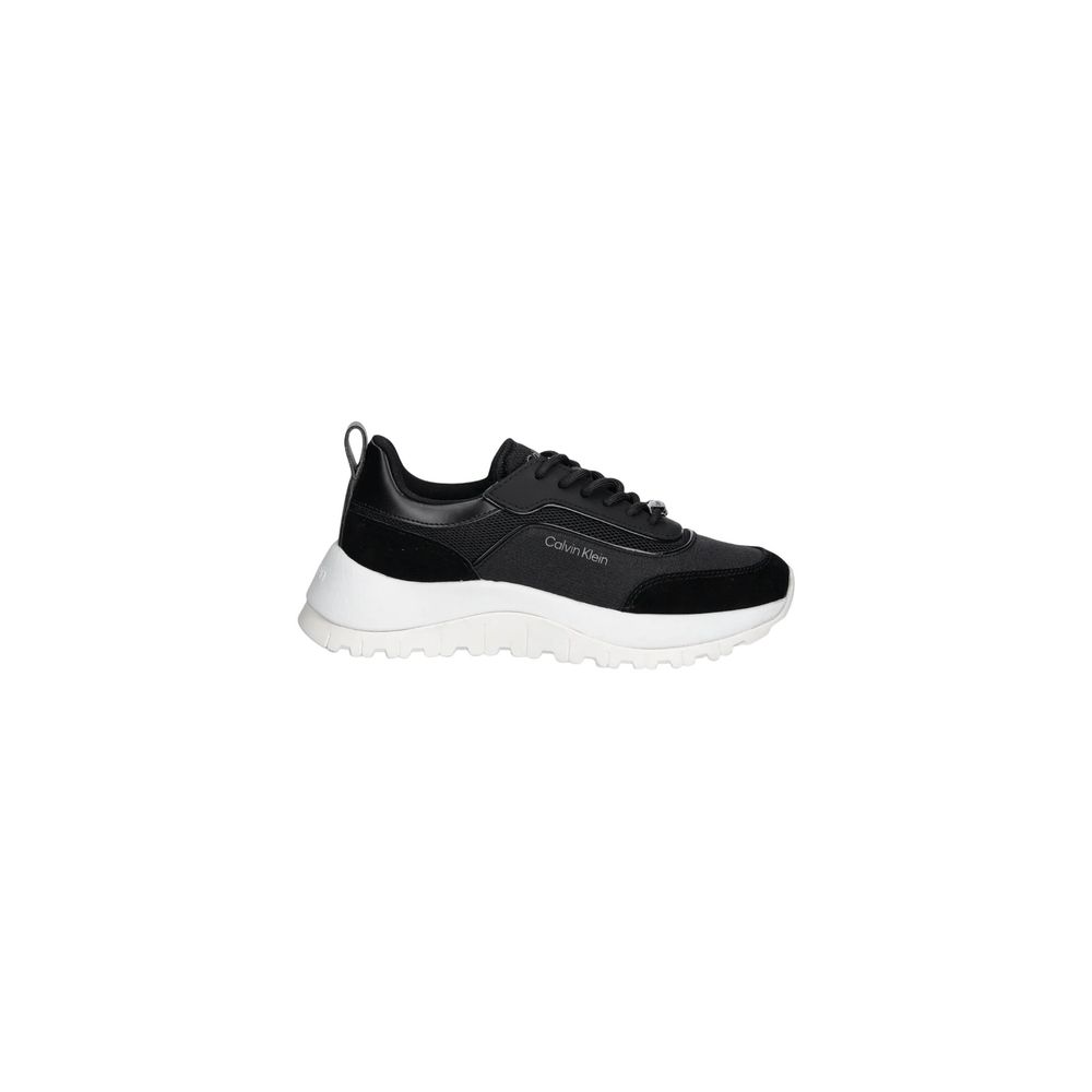 Black Leather Athletic Sneakers