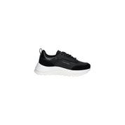 Black Leather Athletic Sneakers